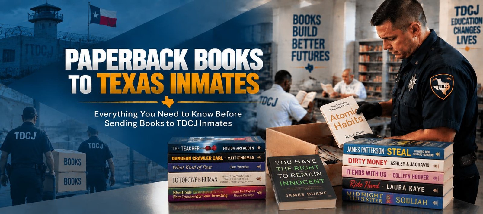 Sending Paperback Books to Texas Inmates: What You Need to Know