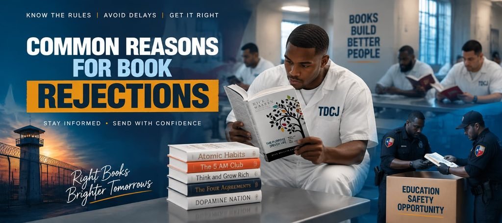 Common Reasons for Book Rejections by Texas Prisons